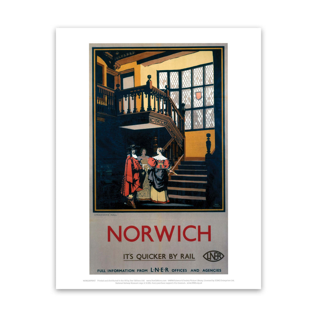 Norwich Inside Tudor Building Art Print