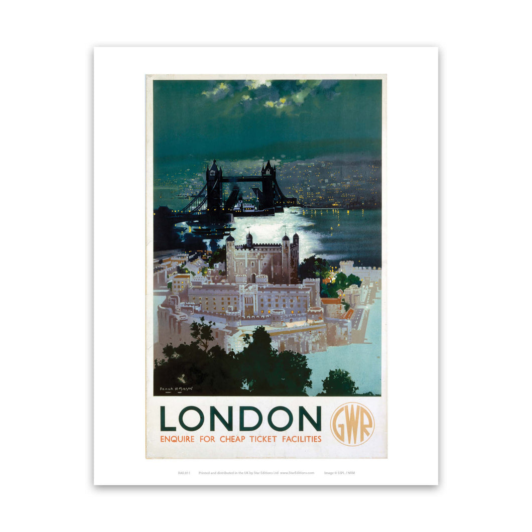 London Bridge Dusk Art Print