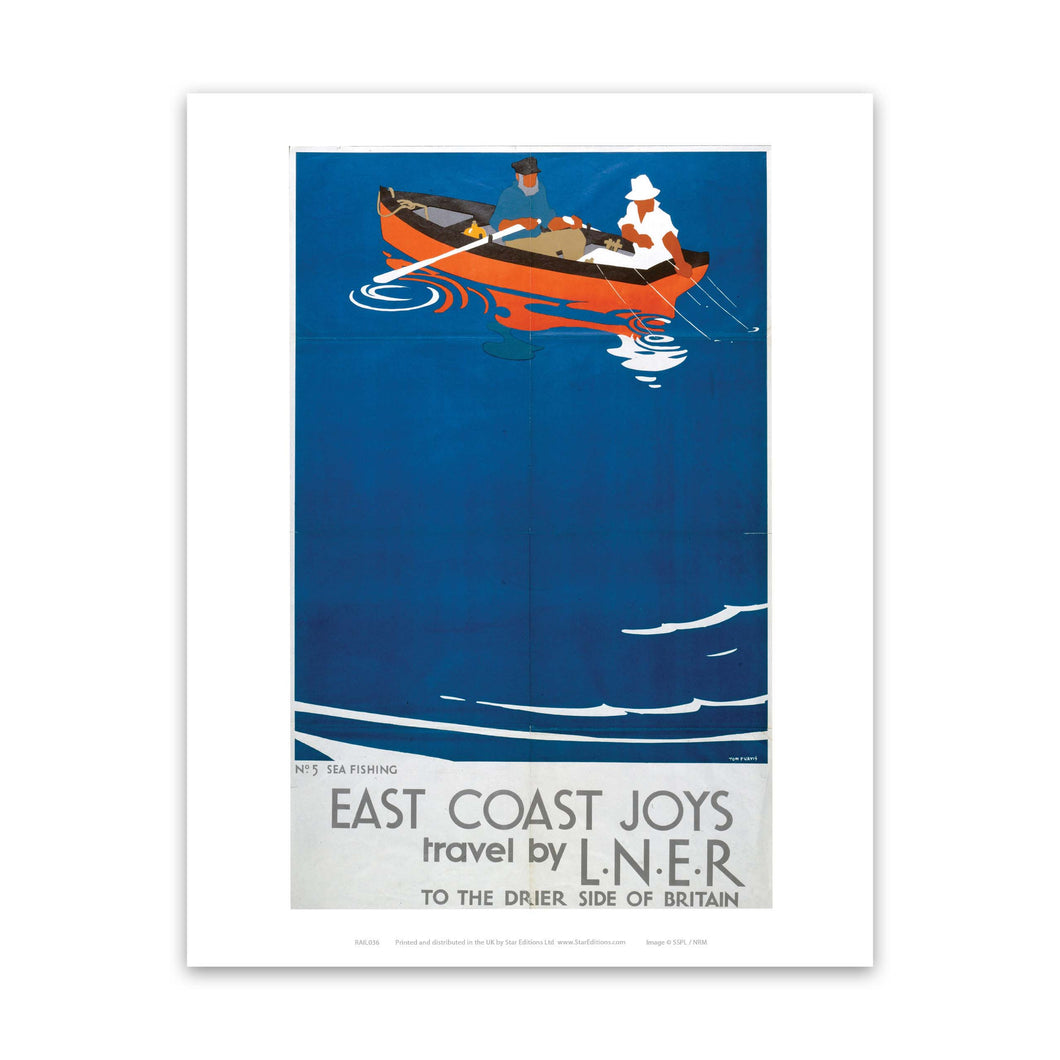 East Coast Joys No 5 Sea Fishing Art Print