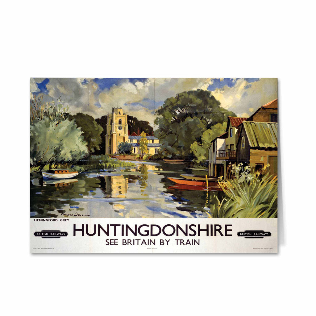 Huntingdonshire - Hemingford Grey Greeting Card
