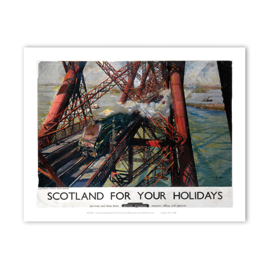 Scotland for your Holidays, Forth Bridge Art Print