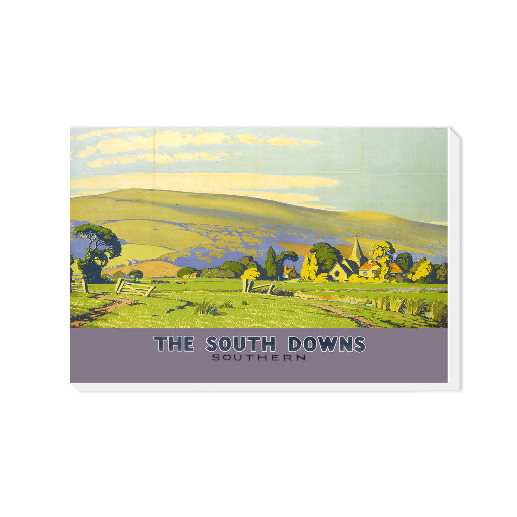 The South Downs - Southern Railway - Canvas