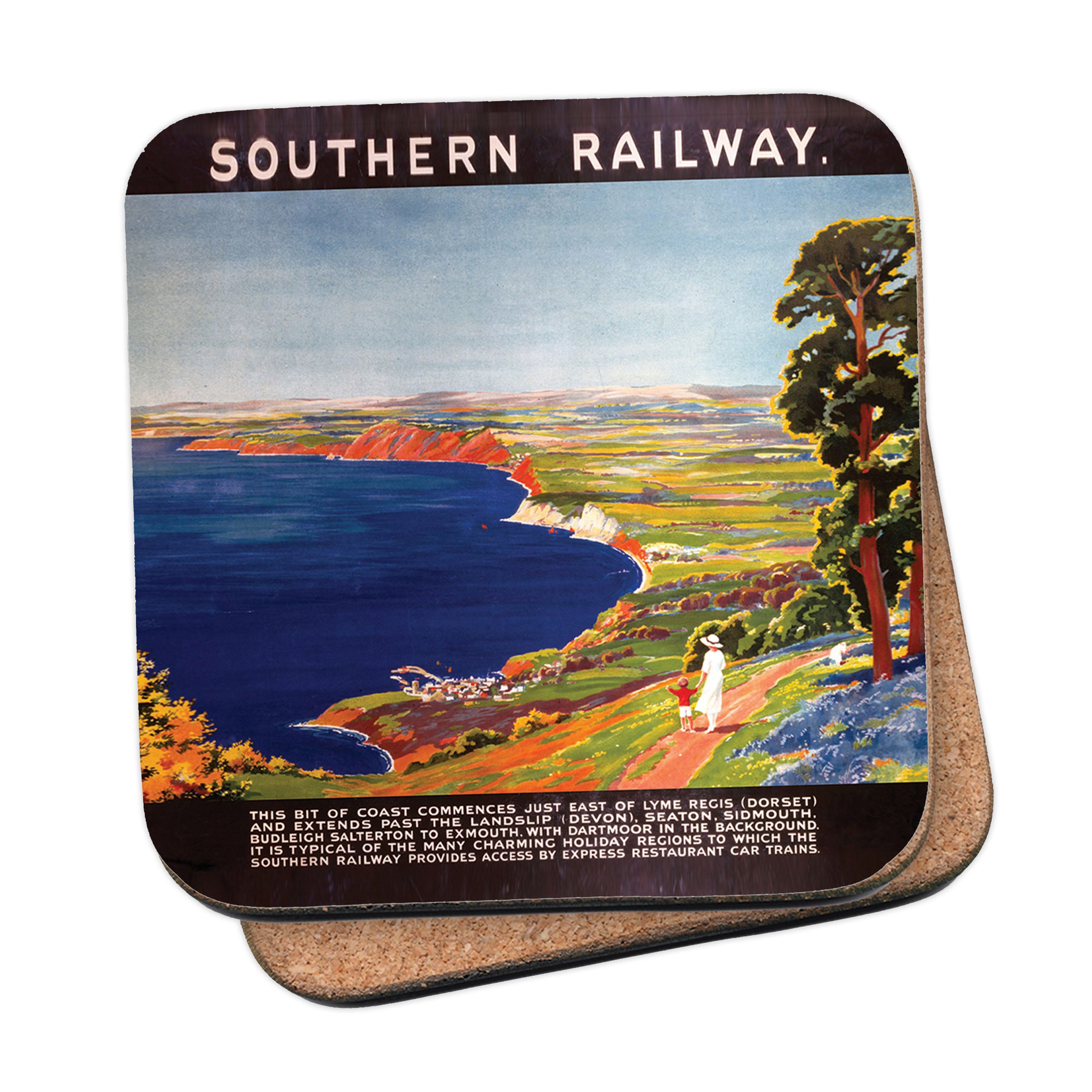 Southern Railway Lyme Regis Dorset Devon Coaster Railway Posters