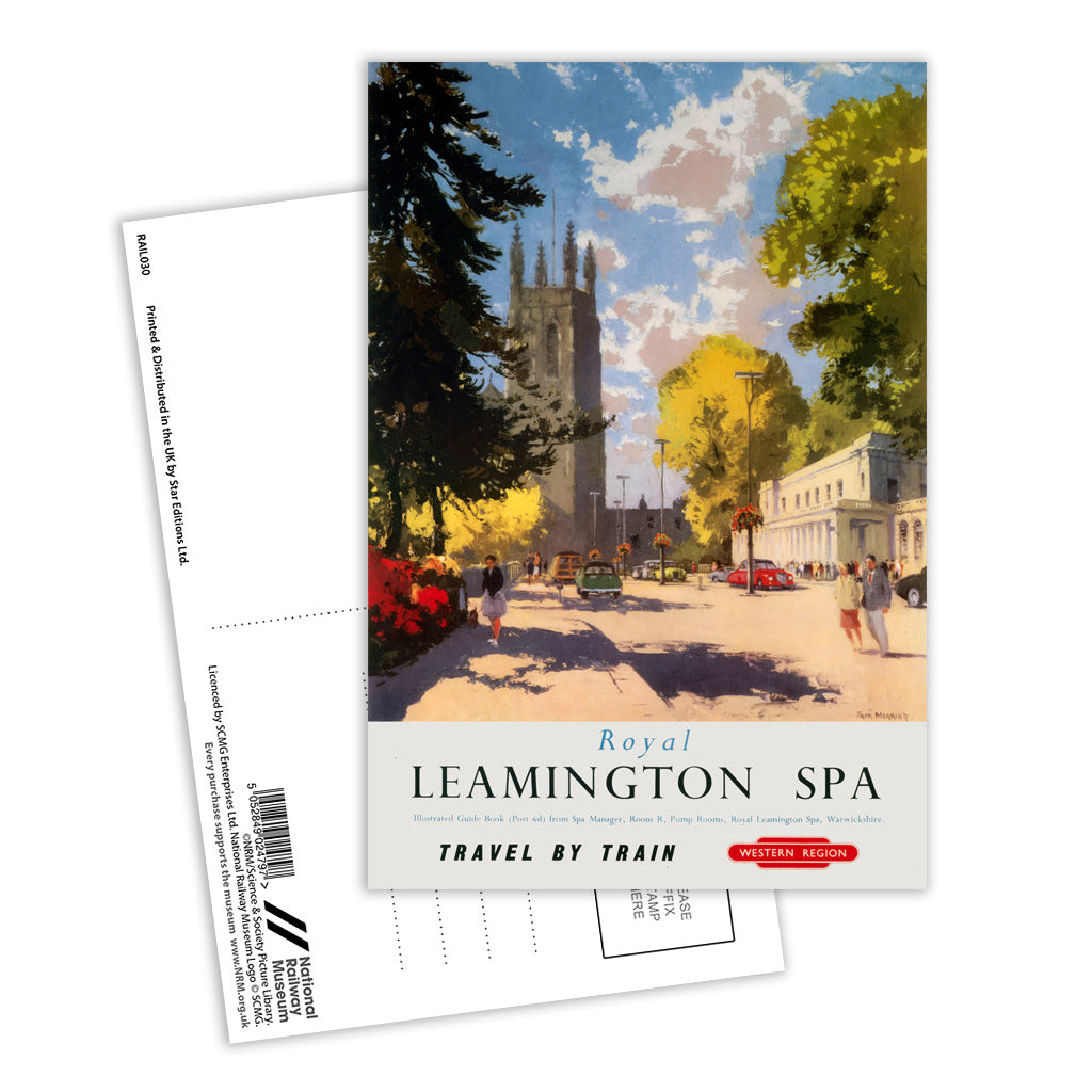 Royal Leamington Spa - Travel By Train Postcard Pack of 8