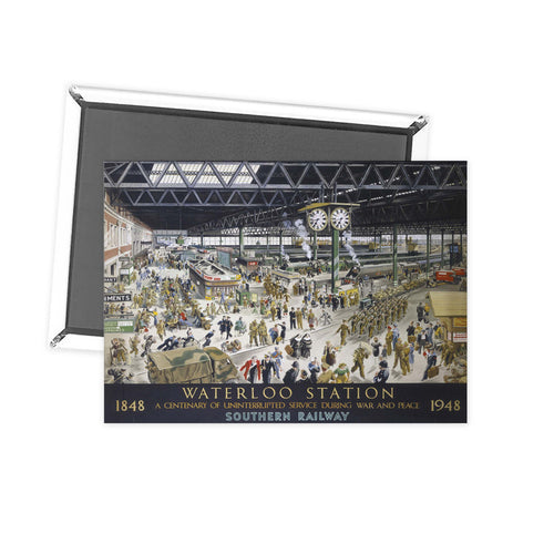 Waterloo Station - Southern Railway 1848 to 1948 commemorative poster Fridge Magnet