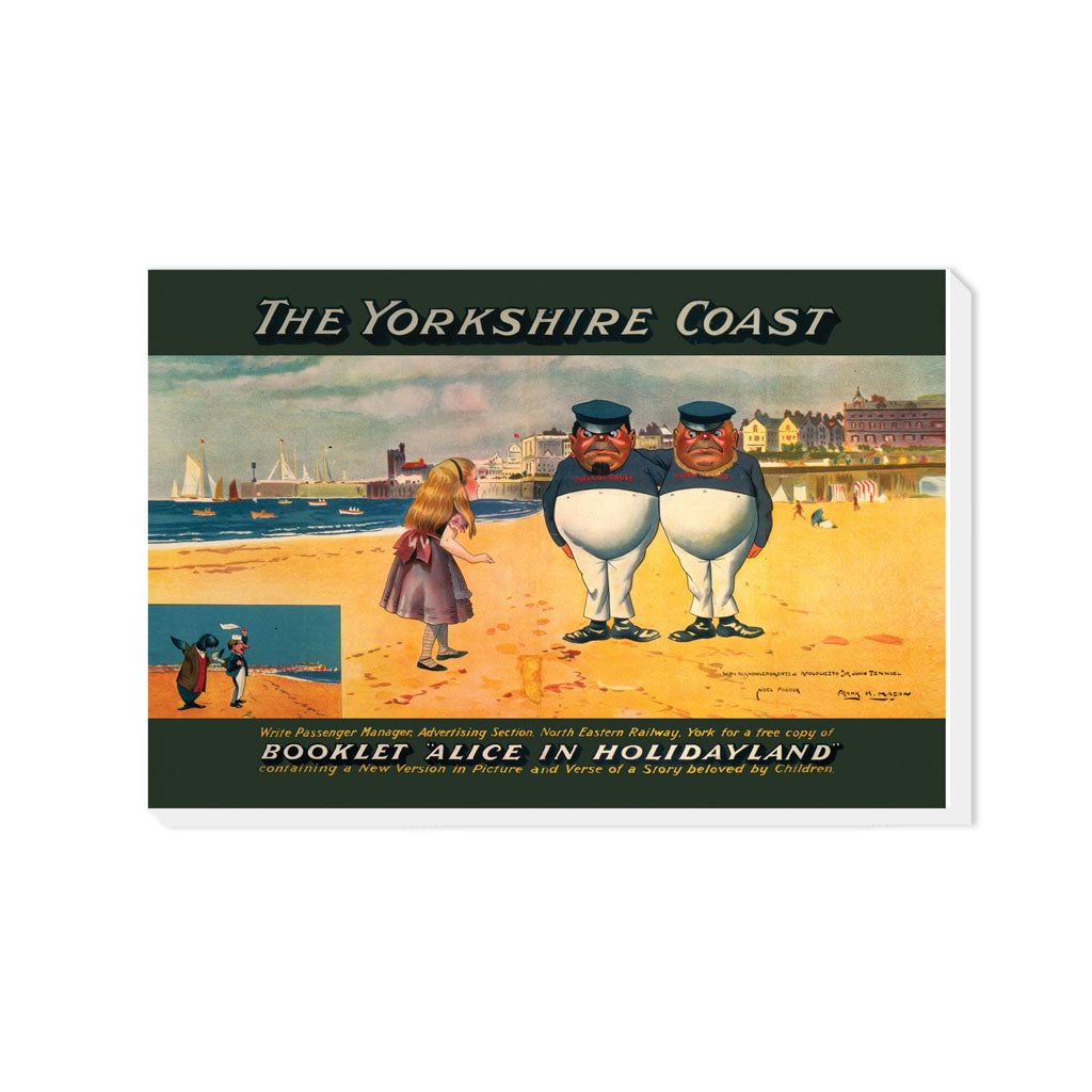 Alice in Holidayland - The Yorkshire coast - Canvas