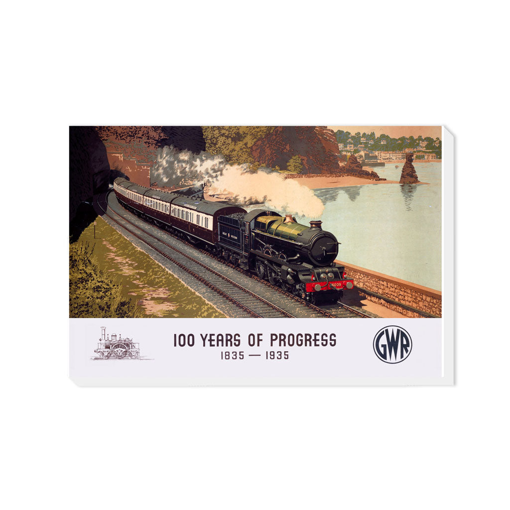100 Years of Progress - 1835 1935 GWR - Canvas