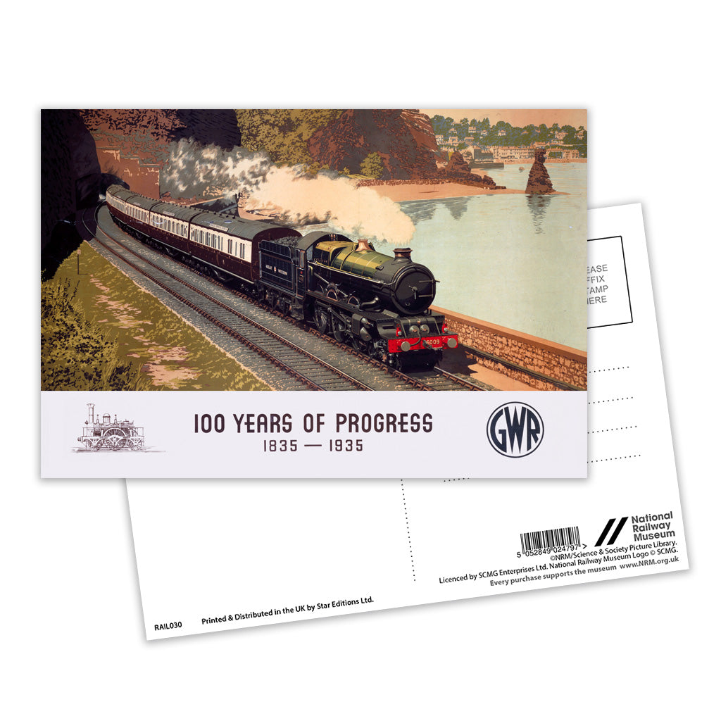 100 Years of Progress - 1835 1935 GWR Postcard Pack of 8