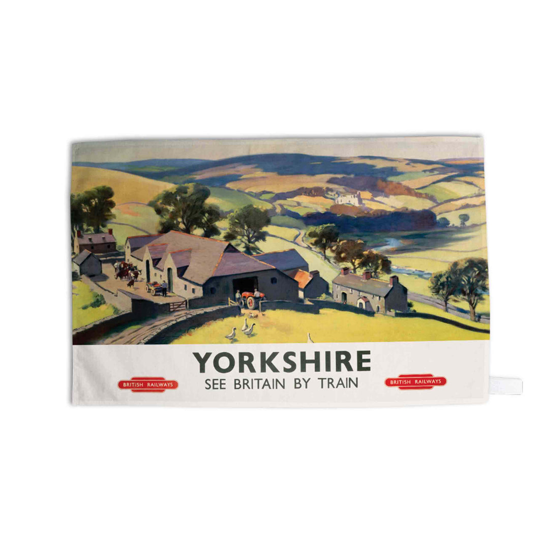 Yorkshire - British Railways - Tea Towel