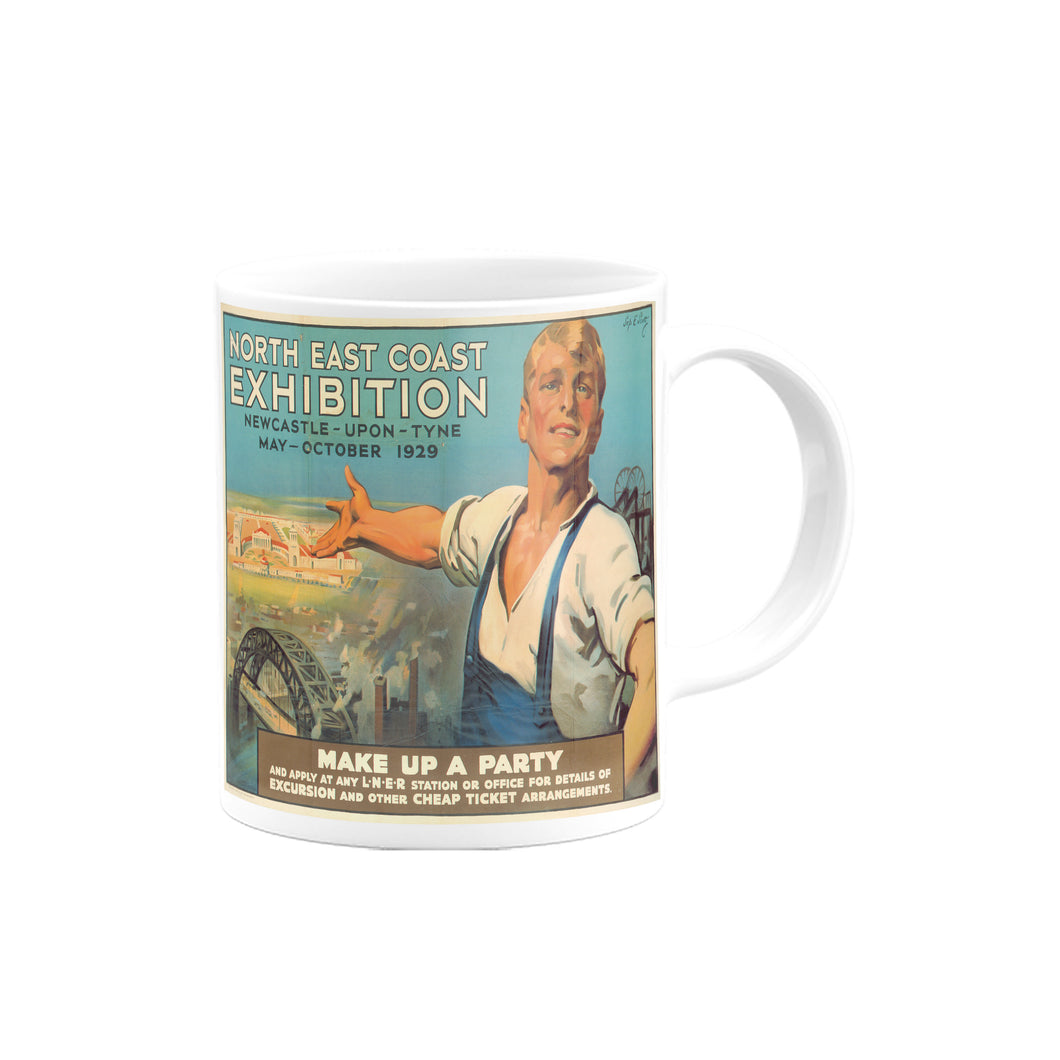 North East Coast Exhibition, Make Up a Party, Newcastle-Upon-Tyne Mug