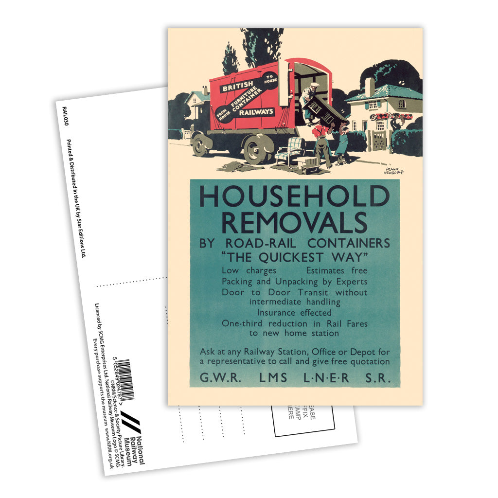 Household Removals By Road-Rail Containers, 
