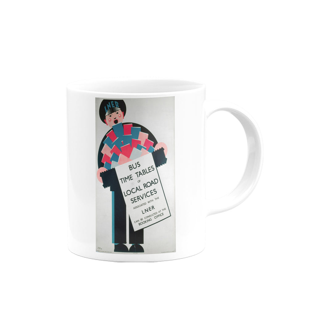 Bus Time Tables of Local Road Services, LNER Mug
