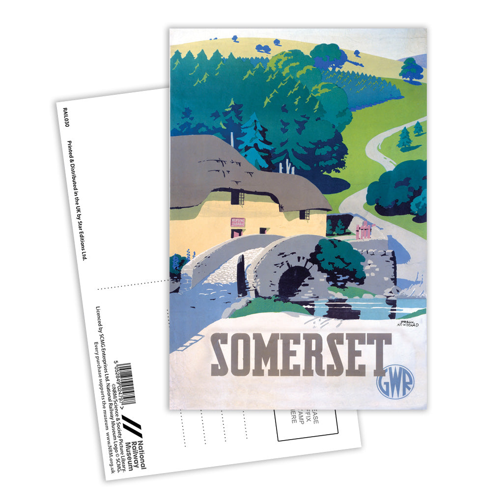 Somerset, GWR Postcard Pack of 8