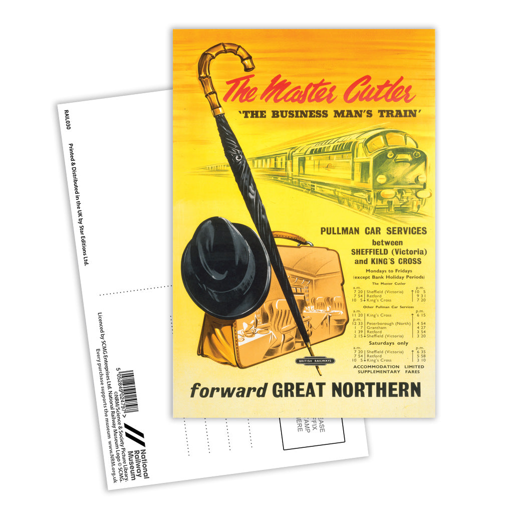 The Master Cutler, The Business Man's Train, Great Northern Postcard Pack of 8