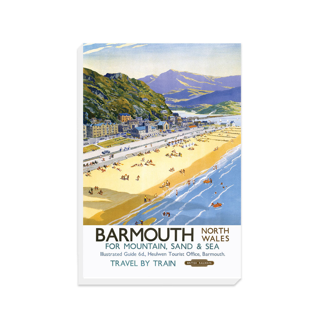 Barmouth, North Wales, For Mountain, Sand and Sea, Travel By Train - Canvas