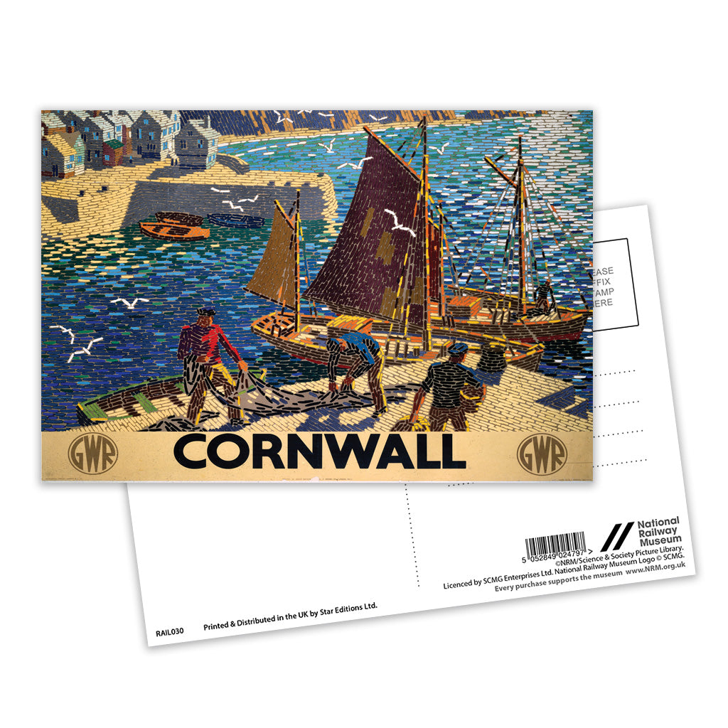 Cornwall Postcard Pack of 8