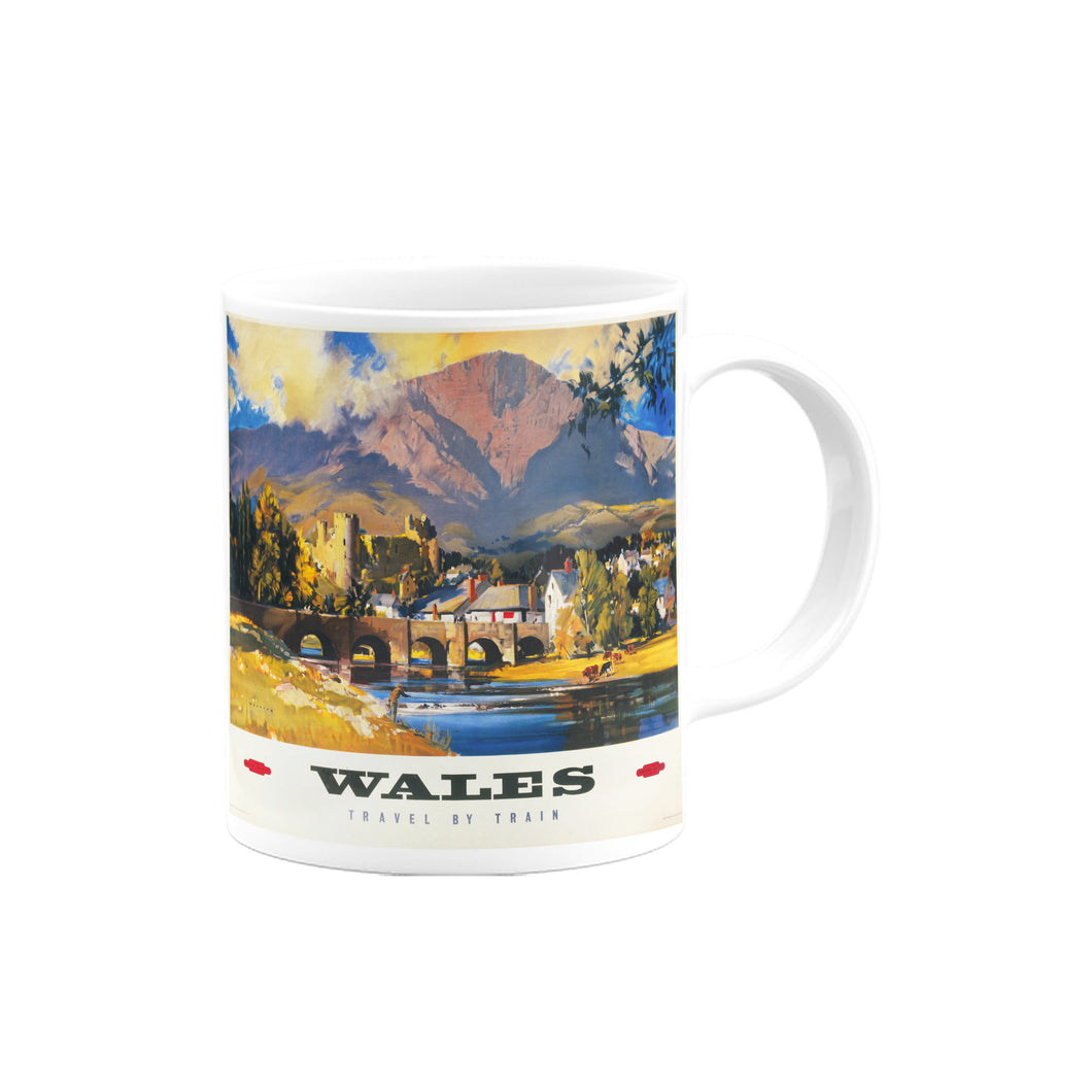 Wales, Travel By Train, British Railways Mug