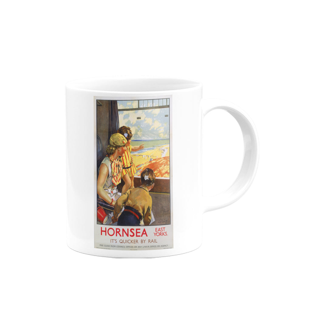 Hornsea, It's Quicker By Rail Mug