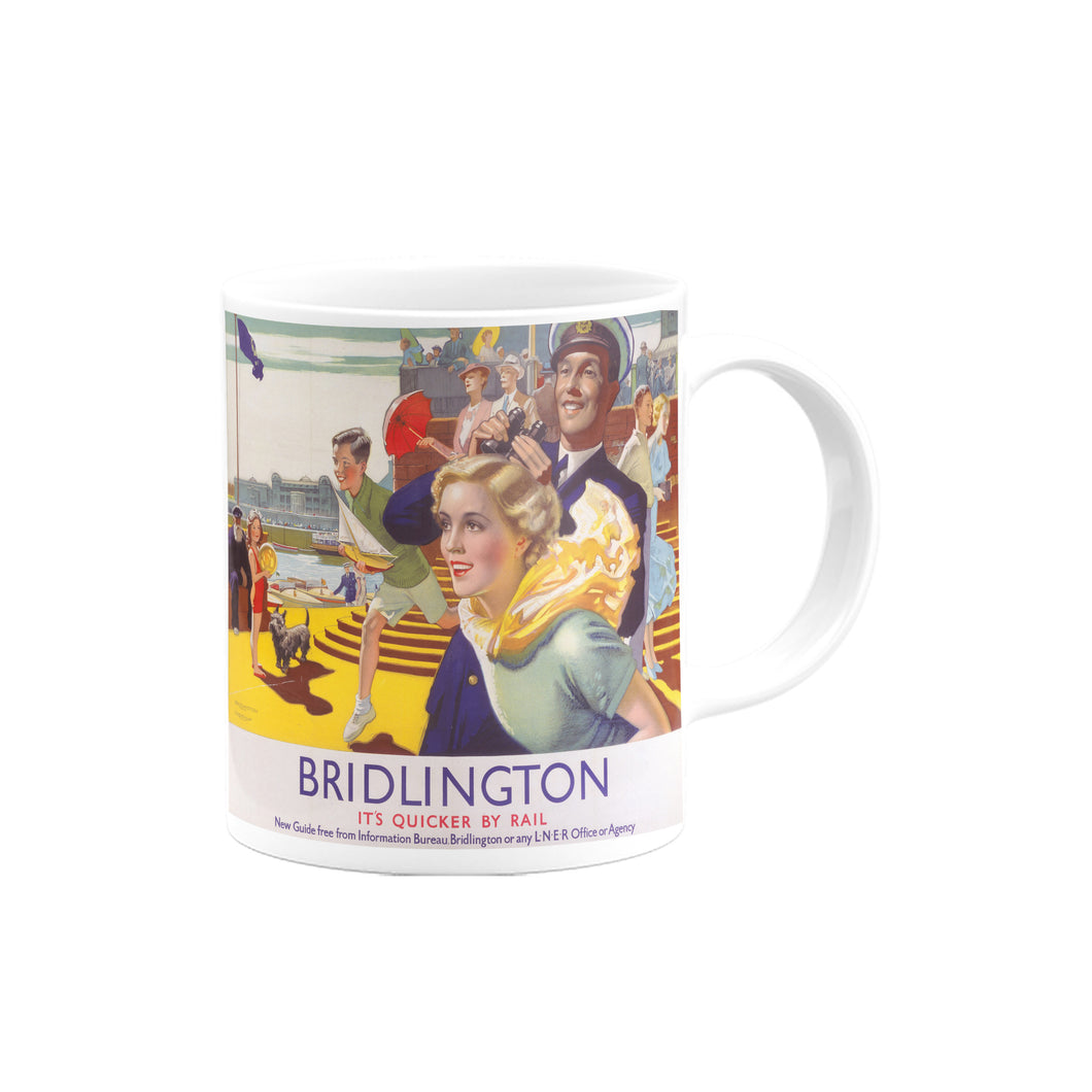 Bridlington, It's Quicker By Rail Mug