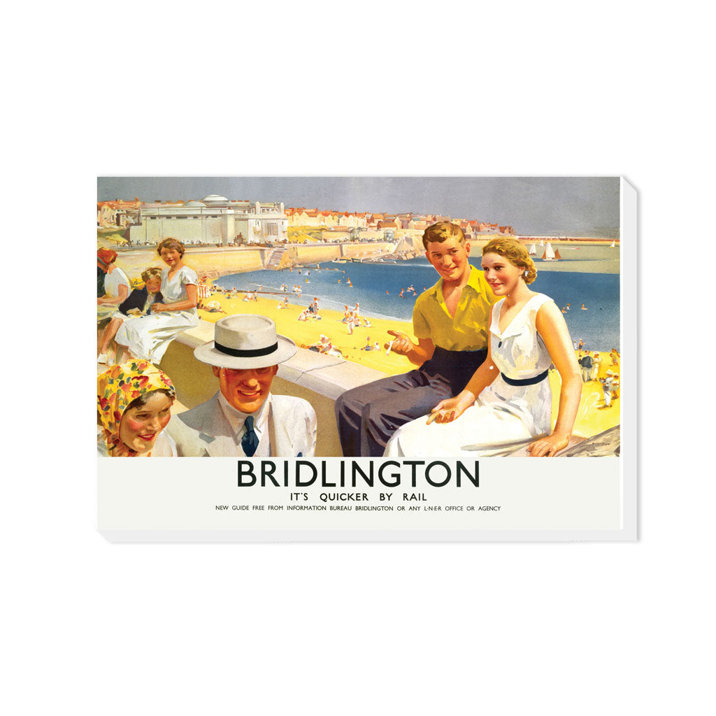 Bridlington, It's Quicker By Rail - Canvas
