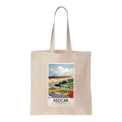 Redcar, It's Quicker By Rail - Canvas Tote Bag