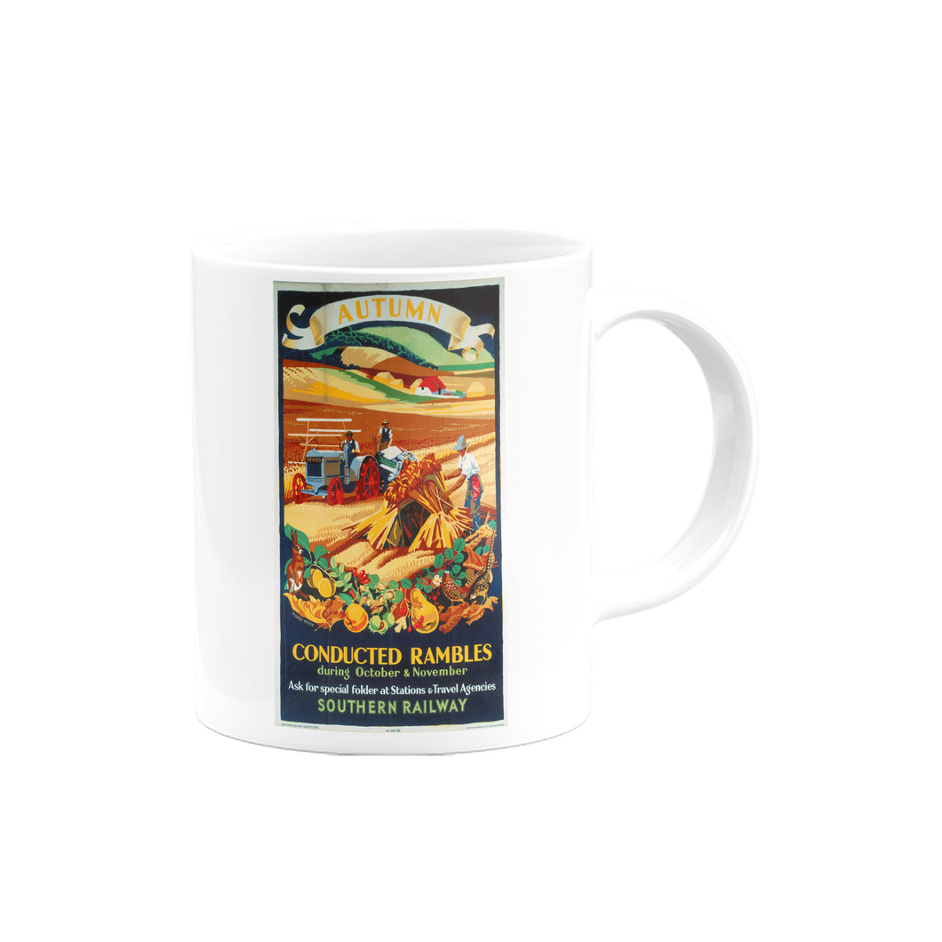 Autumn - Conducted Rambles, Southern Railway Mug