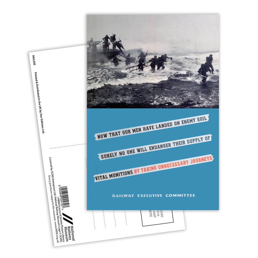 No Unnecessary Journeys Postcard Pack of 8