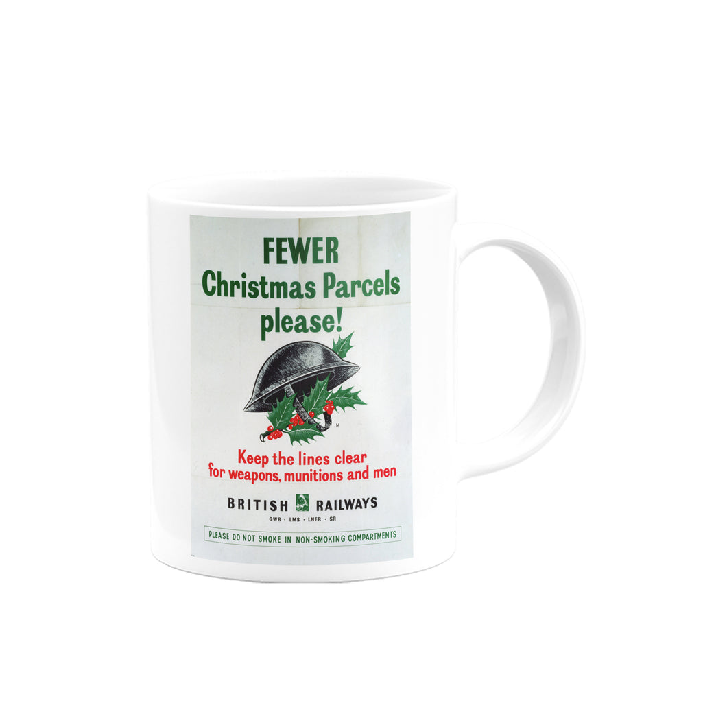 Fewer Christmas Parcels Please, British Railways Mug