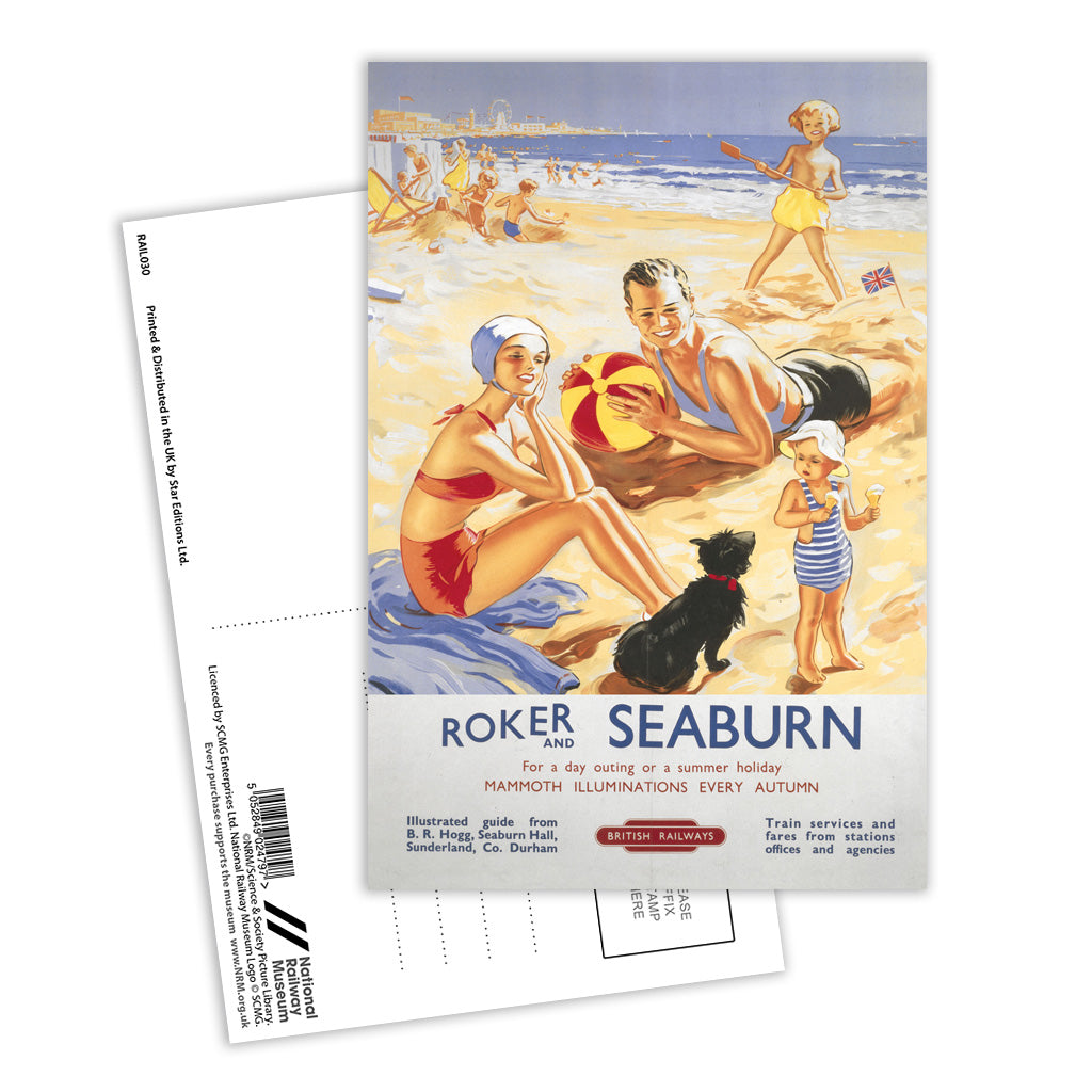 Roker and Seaburn Postcard Pack of 8