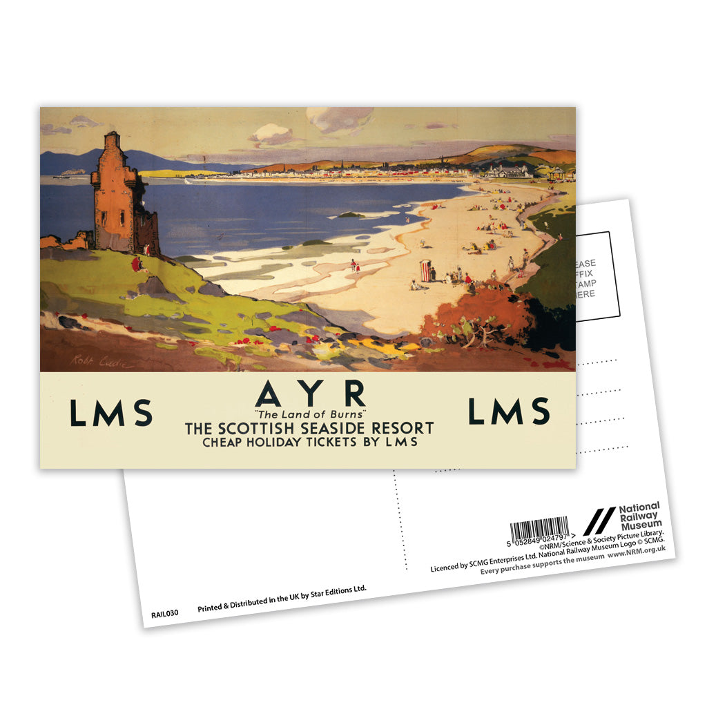 Ayr, The Land of Burns Postcard Pack of 8