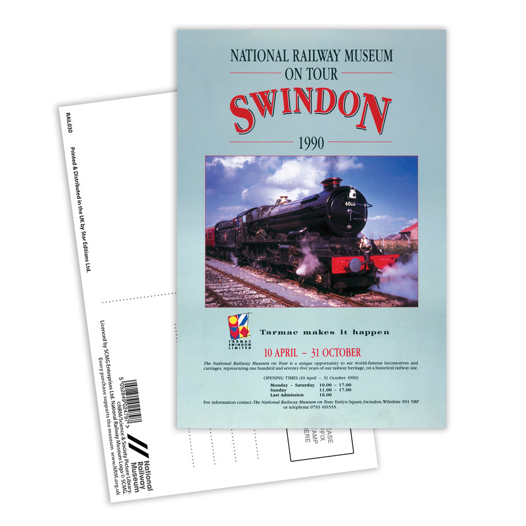 Swindon, National Railway Museum on tour Postcard Pack of 8