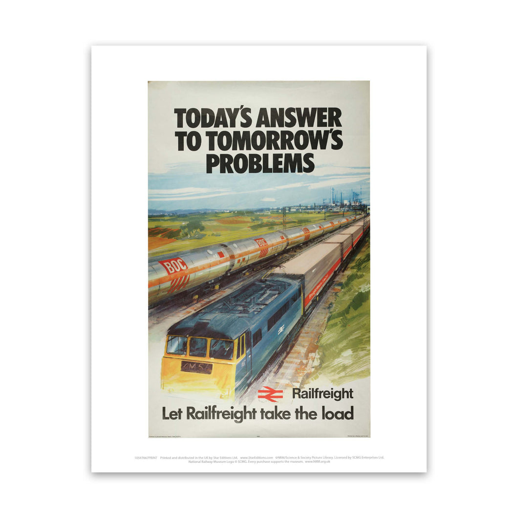 Let Railfreight take the Load. British Railway Poster 1973 Art Print