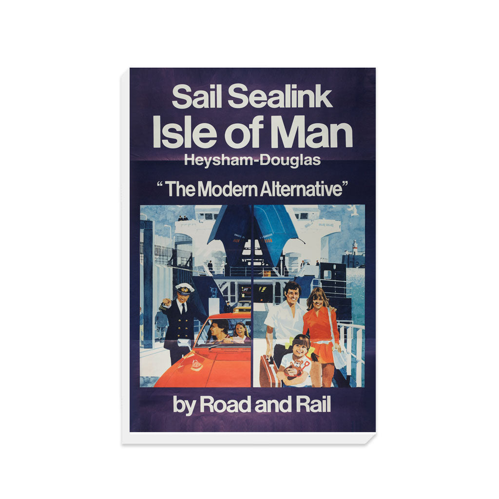 British Railway Poster. Central Publicity Unit for Sealink Ltd. 1980 - Canvas