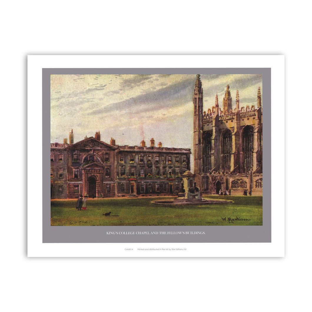 King's College Chapel and the Fellow's Building Art Print