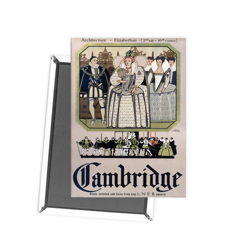 Architecture - Elizabethan Cambridge Fridge Magnet