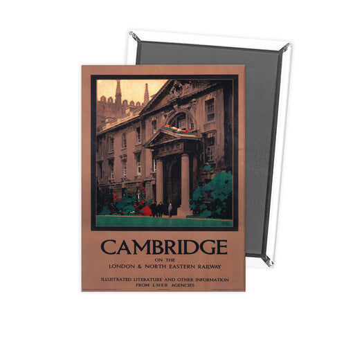 London and North Eastern Railway -men outside building` Fridge Magnet