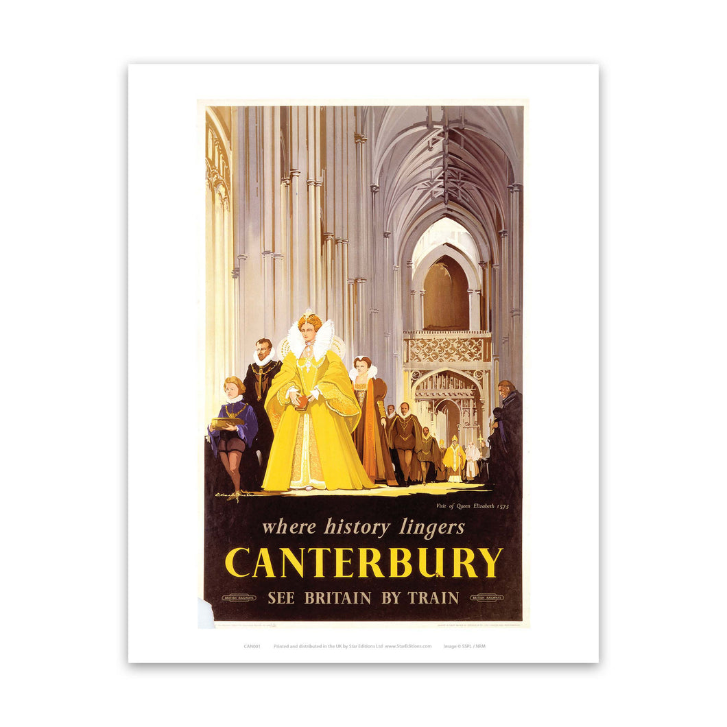 Canterbury - Where History Lingers, See Britain By Train Art Print