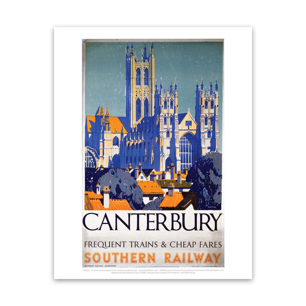 Canterbury Frequent Trains and Cheap Fares Art Print