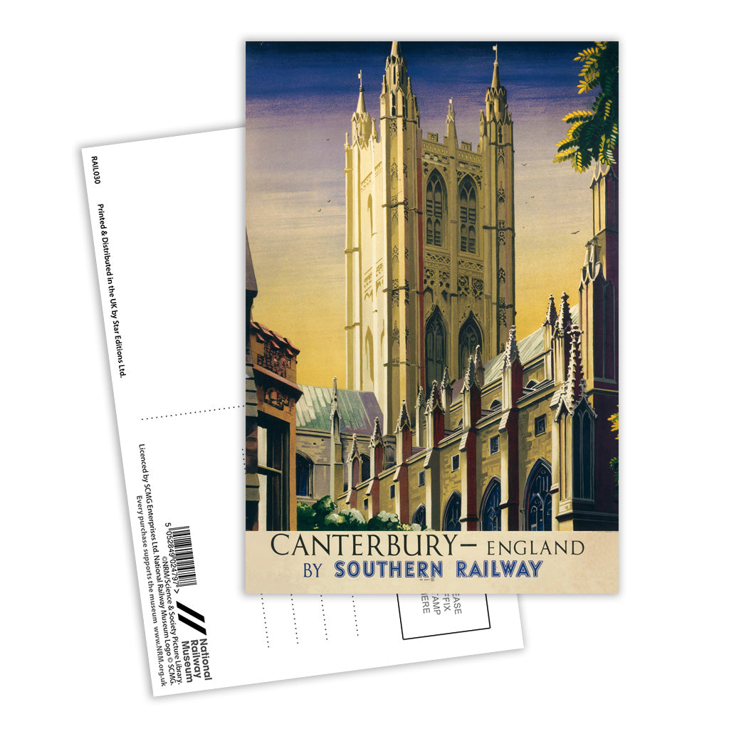 Canterbury by Southern Railway Postcard Pack of 8