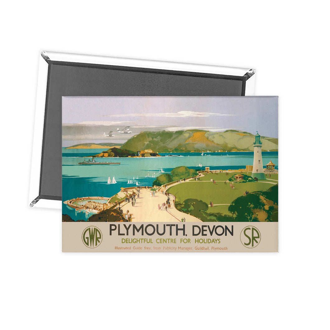 Plymouth Devon, Delightful Centre for Holidays Fridge Magnet