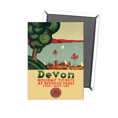Devon Holiday Tickets at Reduced Fares Fridge Magnet