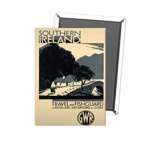 Southern Ireland via Fishguard to Rosslare, Waterford or Cork Fridge Magnet