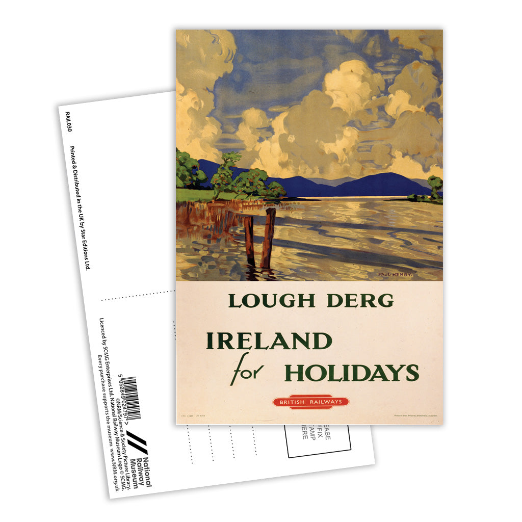 Lough Derg - Ireland for Holidays Postcard Pack of 8