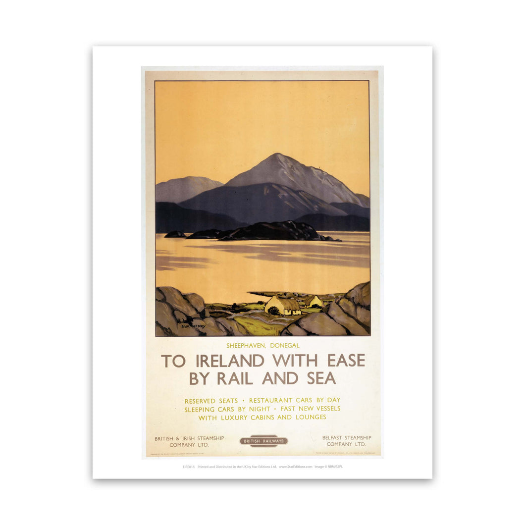 Sheephaven Donegal - To Ireland with Ease Art Print