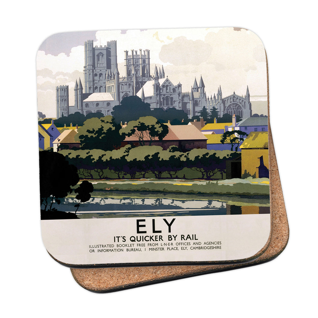 Ely View of Cathedral across River Coaster