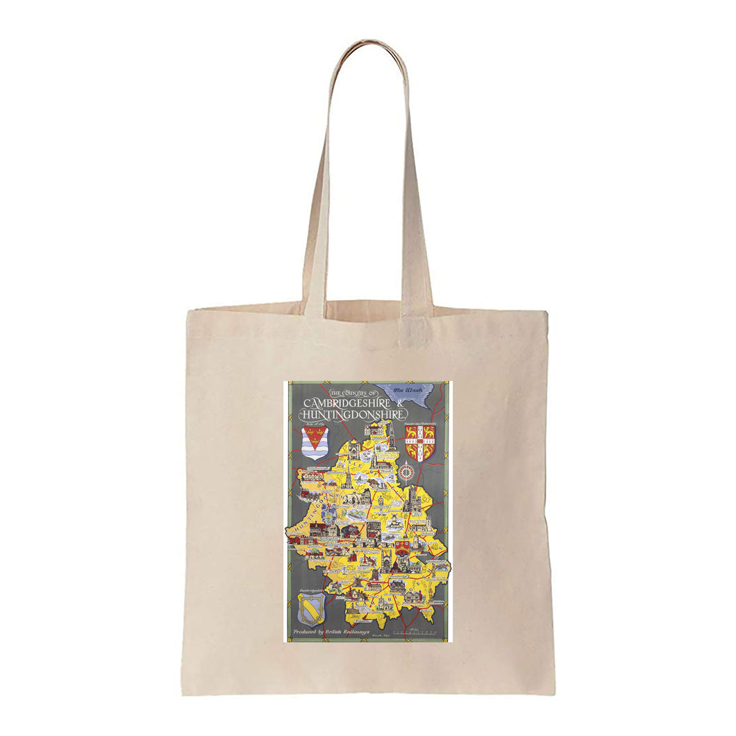 Cambridgeshire and Huntingdonshire - Canvas Tote Bag