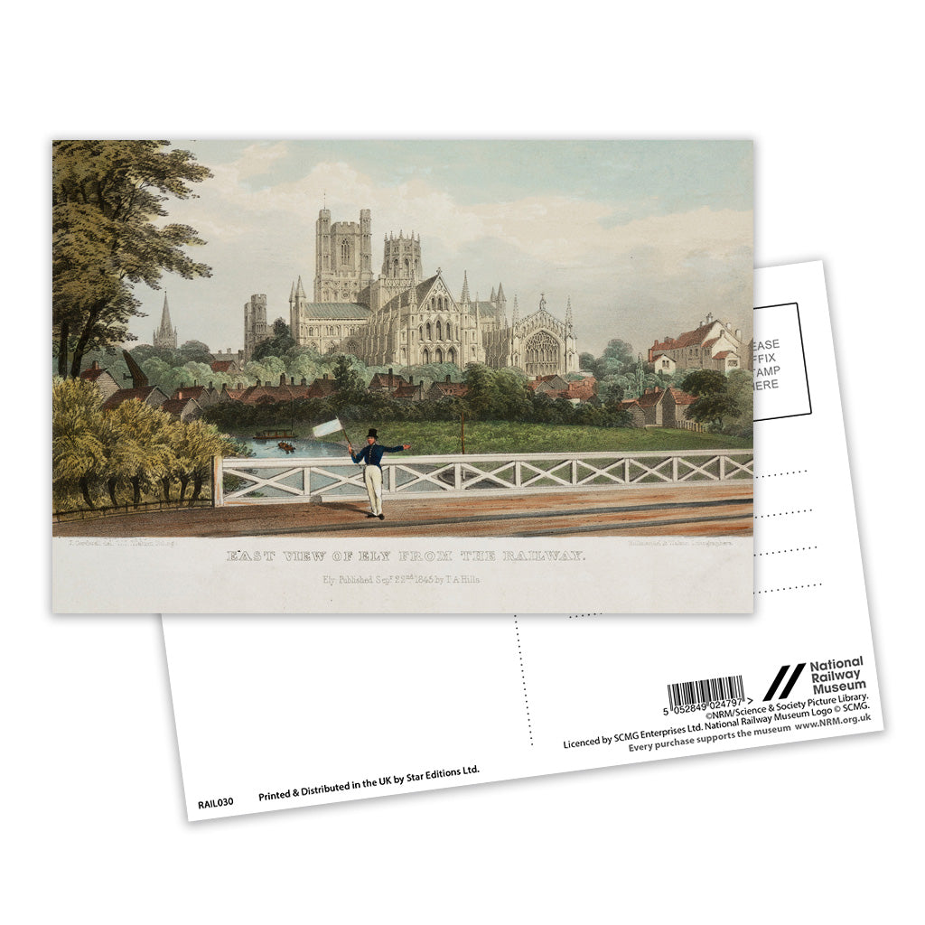 East View of Ely from the Railway Postcard Pack of 8