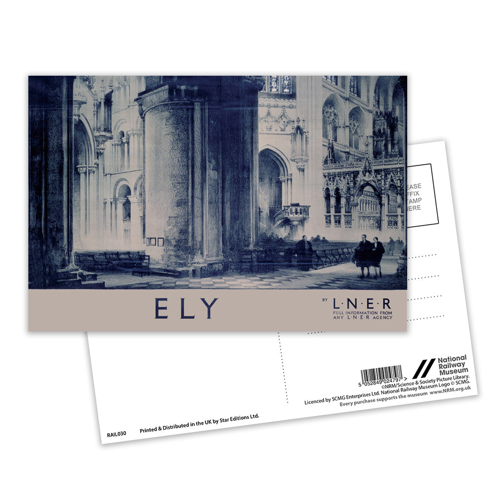 Inside Ely Cathedral Postcard Pack of 8