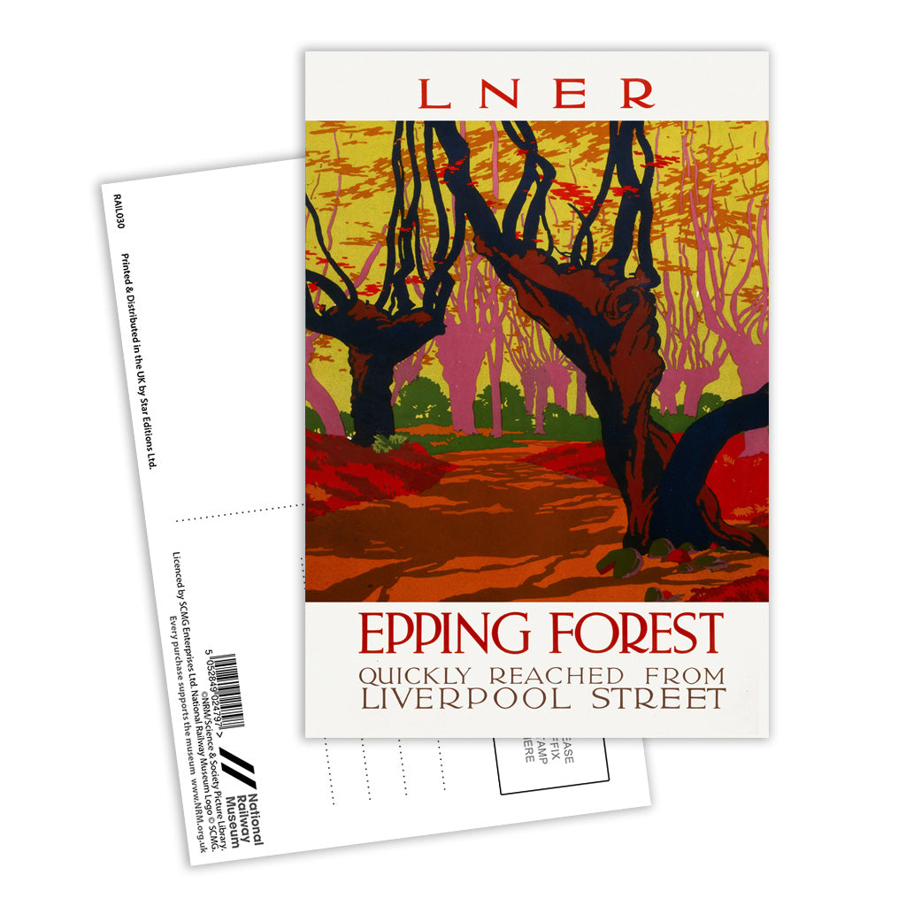 Epping Forest Quickly Reached Postcard Pack of 8