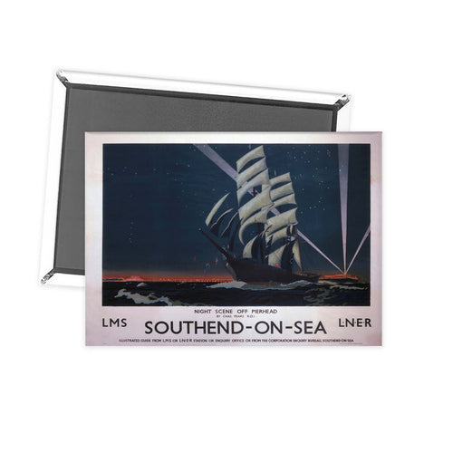 Southend On Sea Night scene off Pierhead Fridge Magnet